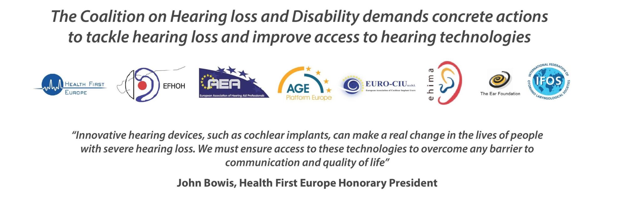 The Coalition on Hearing Loss and Disability Manifesto Launch