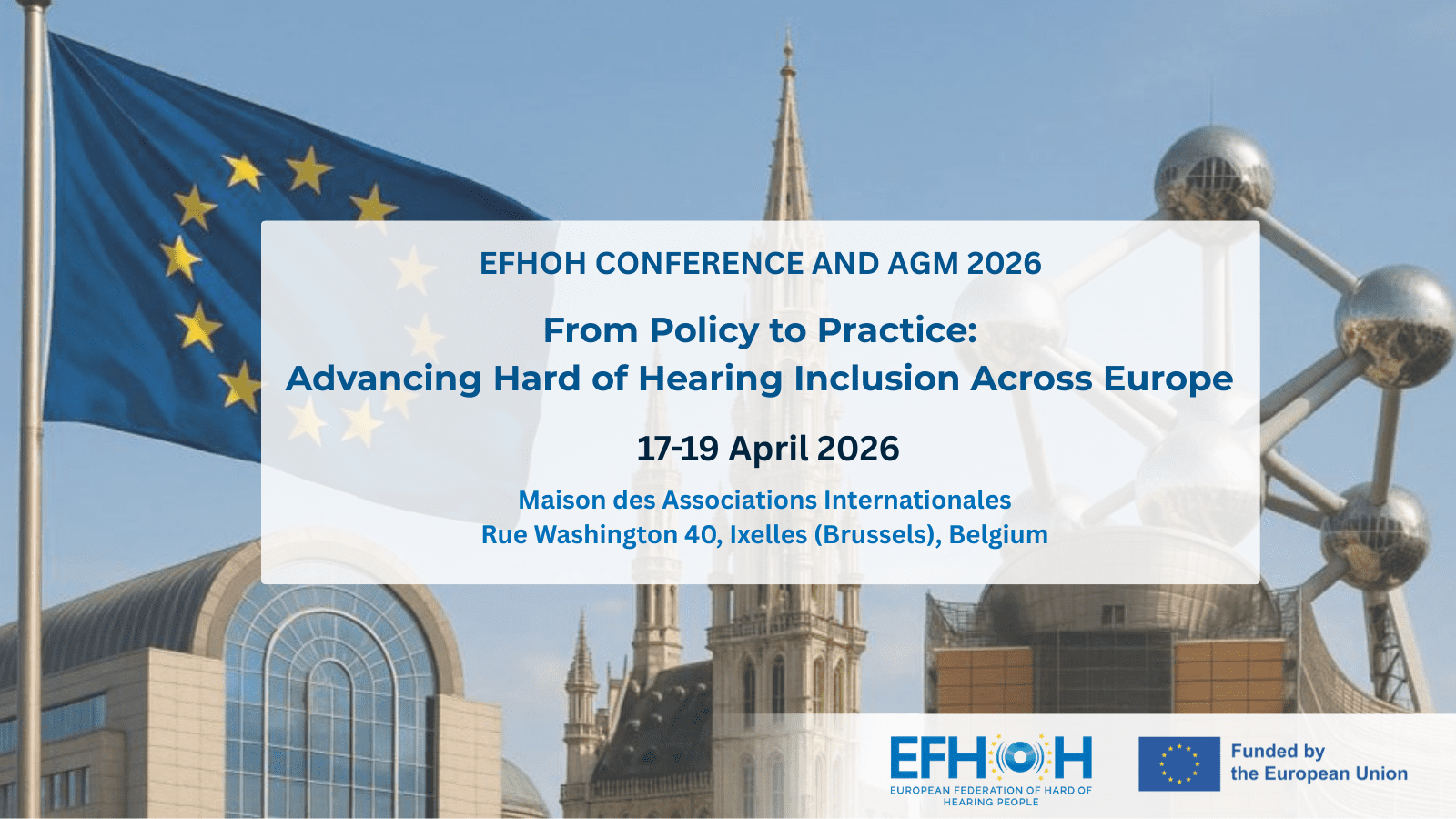 Banner for EFHOH's annual AGM and Conference