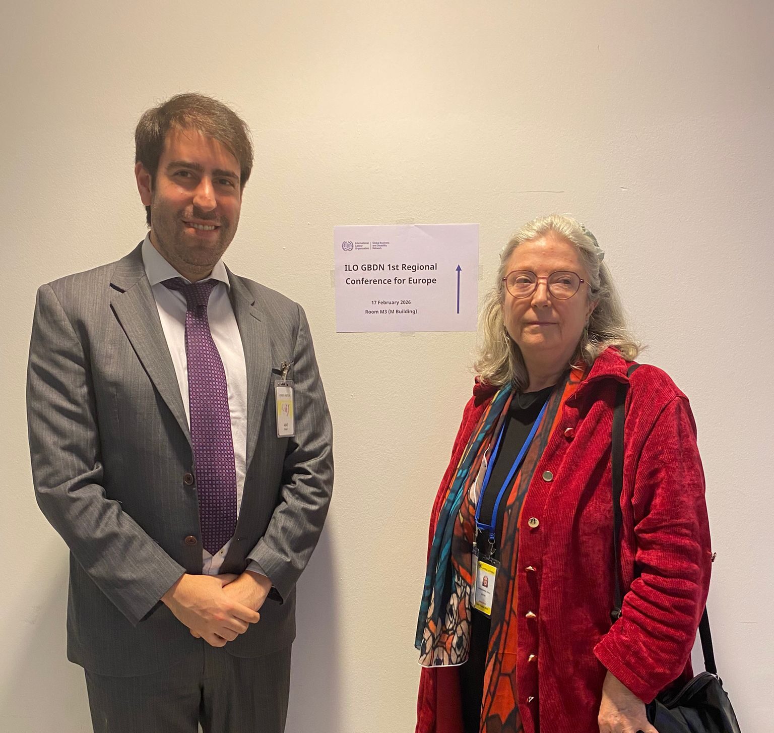 A picture of EFHOH delegates at the ILO conference in Vienna