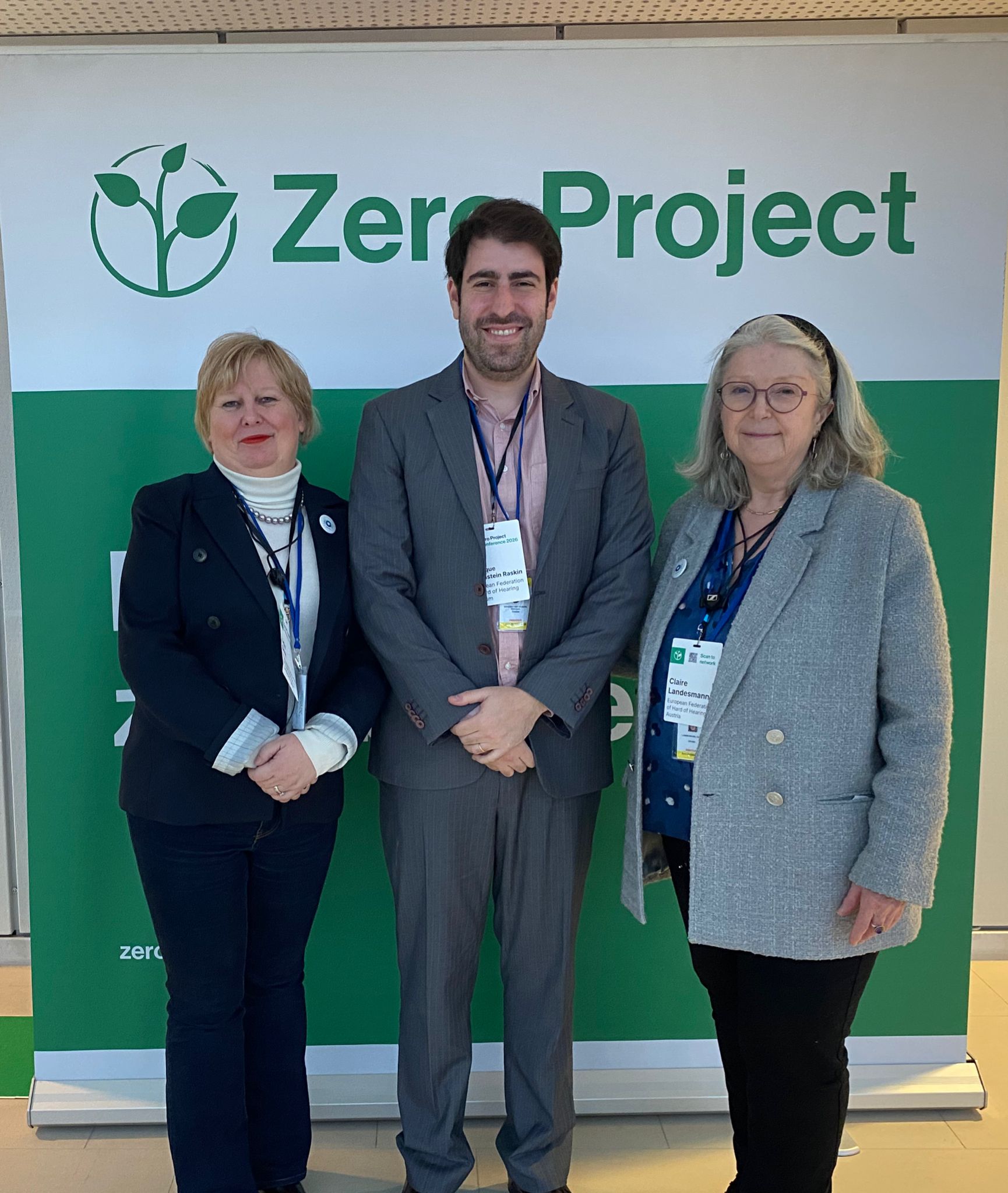 An image of the EFHOH delegation that attened Zero Project 2026